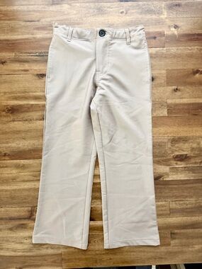 NEW Blue Quail Boys Classic Straight Leg Khaki Tan Pants 7 Performance Wear